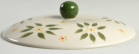 Old World Green Ceramic Lid for 10" Pie Baking Plate