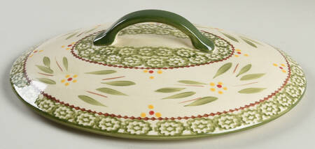 Old World Green Lid for 2.5 Quart Oval Covered Casserole