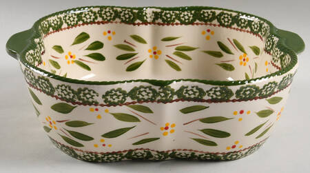 Old World Green 2.5 Quart Square Casserole No Lid