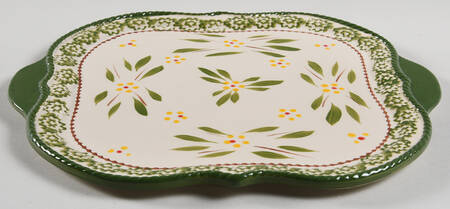 Old World Green Lid for 2.5 Quart Square Casserole