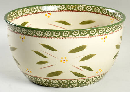 Old World Green 9" Mixing Bowl