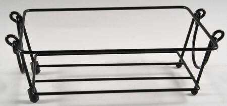 Old World Green Metal Stand for 10" Rectangular Baker