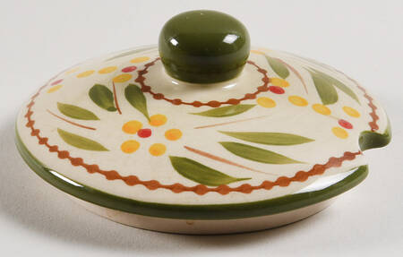Old World Green Lid for Condiment Jar