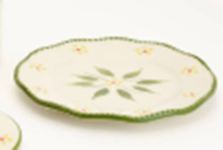 Old World Green Coaster for Mug & Lid with Spoon
