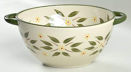 Old World Green 8" Oval Wok Bowl