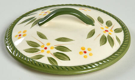 Old World Green Lid for Covered Soup Bowl