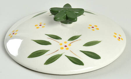 Old World Green Lid for 1 Qt Round Casserole