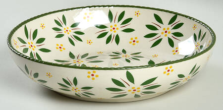 Old World Green 8" Individual Pasta Bowl