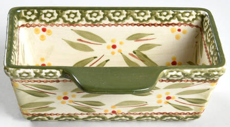 Old World Green Mini Handled Loaf Pan