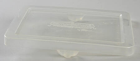 Old World Green Plastic Lid for 8" Rectangular Handled Baker