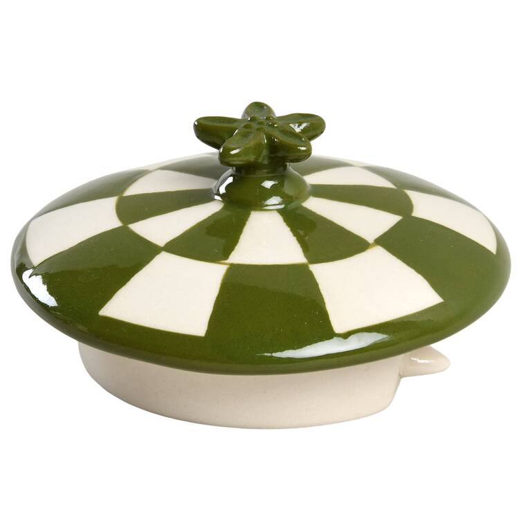 Old World Green Lid for Small Teapot