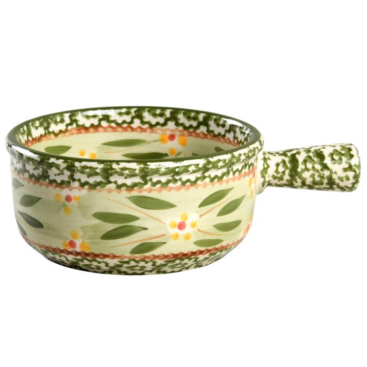Old World Green Individual Casserole No Lid