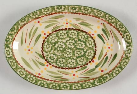 Old World Green Underplate for Gravy Boat