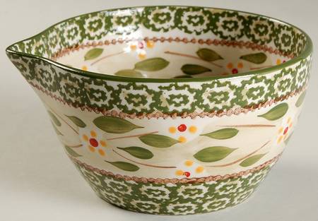 Old World Green Small Batter Bowl