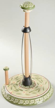 Old World Green Paper Towel Holder