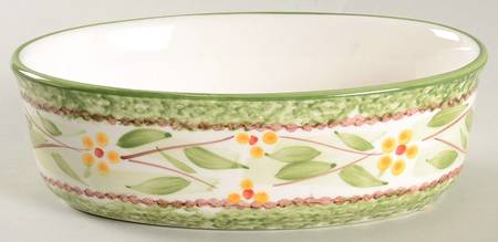 Old World Green 7" Oval Baker
