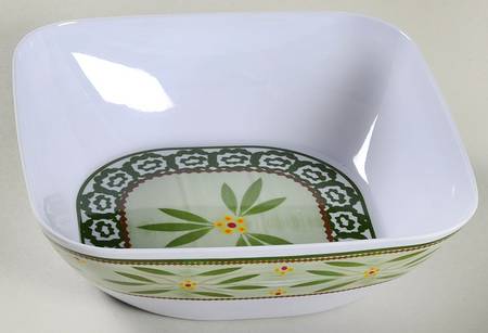 Old World Green Melamine Soup/Cereal Bowl