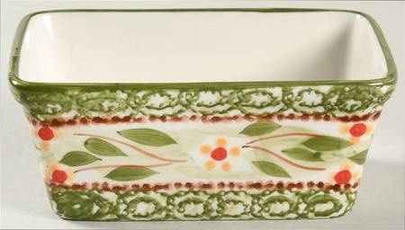 Old World Green 5" Rectangular Baker