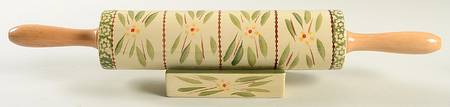 Old World Green Rolling Pin & Stand