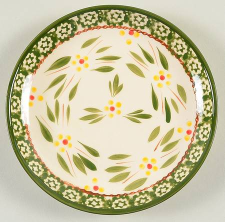 Old World Green Appetizer Plate