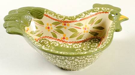 Old World Green Figural Baker