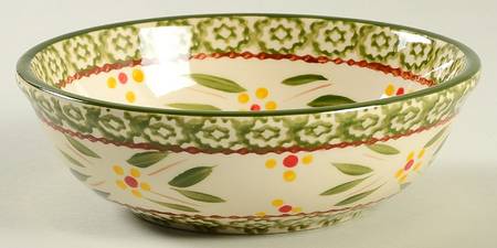 Old World Green Fruit/Dessert (Sauce) Bowl
