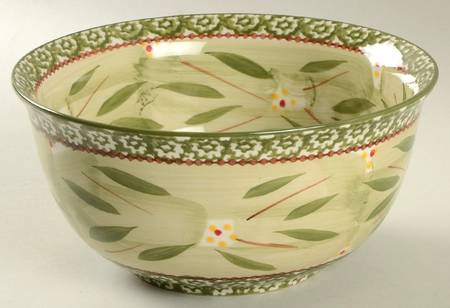 Old World Green 8" Mixing Bowl