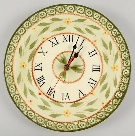 Old World Green Clock Plate