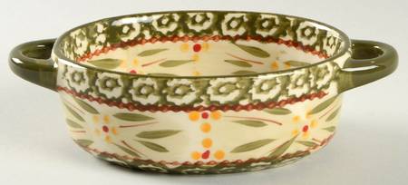 Old World Green 9 Oz Individual Oval Casserole No Lid