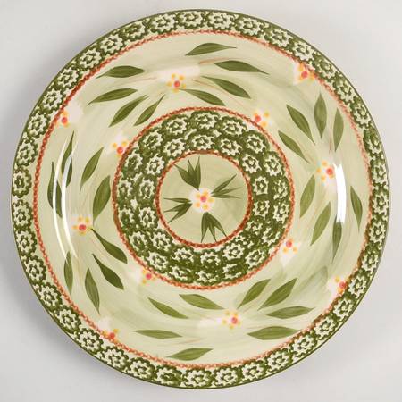 Old World Green Dinner Plate