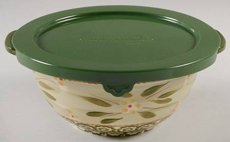 Old World Green 7" Mixing Bowl & Plastic Lid