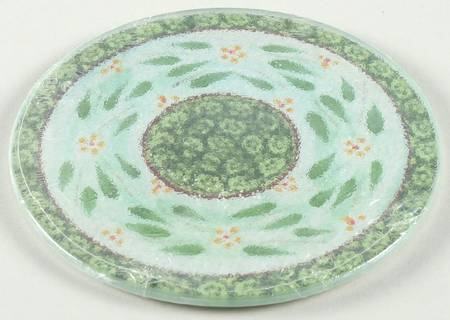 Old World Green Glass Trivet for 8" Round Baker