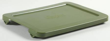 Old World Green Plastic Lid for 10" Rectangular Baker