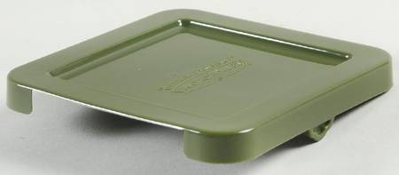 Old World Green Plastic Lid for Individual Square Baker