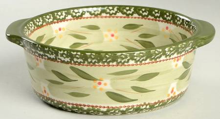 Old World Green 8" Round Handled Baker