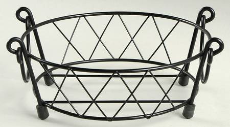 Old World Green Metal Stand for 8" Round Handled Baker