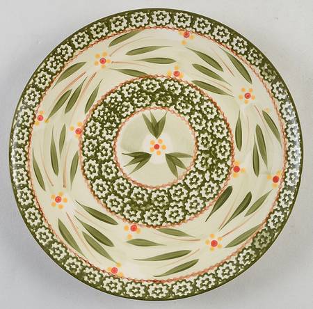 Old World Green Coupe Salad Plate