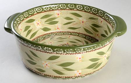 Old World Green 10" Round Baker