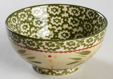 Old World Green Open Bowl Only for (4 Piece) Condiment Set