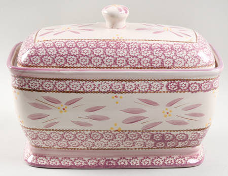 Old World Lilac Bread Box & Lid