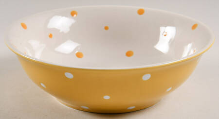 Polka Dot Yellow Soup/Cereal Bowl
