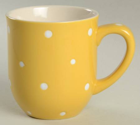 Polka Dot Yellow Mug