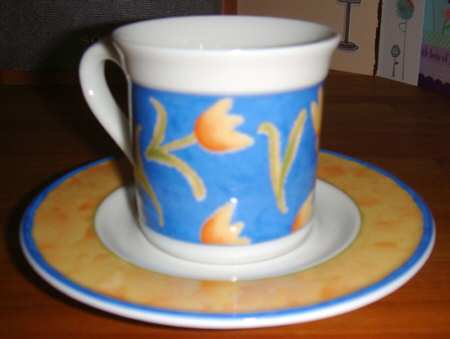 Tulipano Flat Demitasse Cup & Saucer Set
