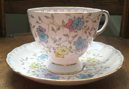 361H Footed Cup & Saucer Set