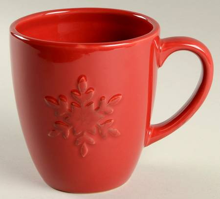 Birchwood Chalet Red Snowflake Mug
