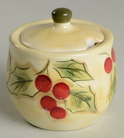 Classic Tidings Sugar Bowl & Lid