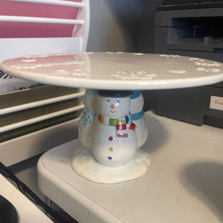 Sleddin Hill Footed Cake Plate