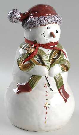Jingle Bell Cookie Jar & Lid