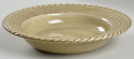 Lucca Taupe Large Rim Soup Bowl