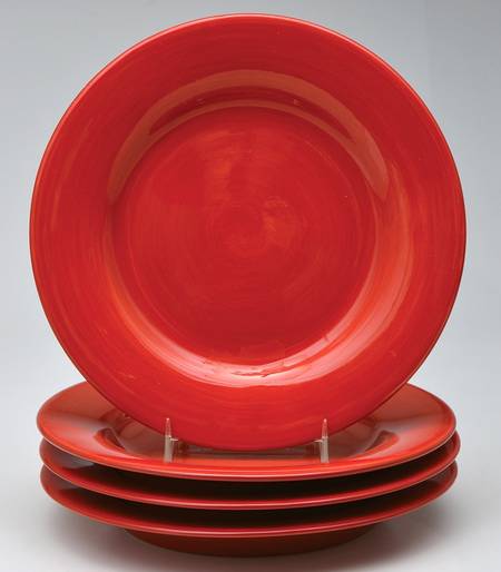 Avellino Cherry Red Salad Plate - Set of 4